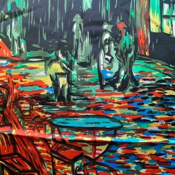 💖 Square Colorful Hair or neck Scarf - Picture 6 of 12